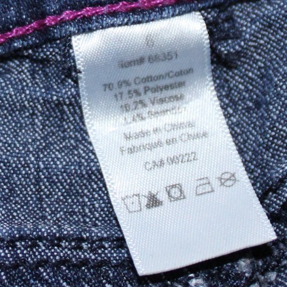 Nevada Pink Heart Embroidery Girls Blue Jean Pan - Picture 7 of 9